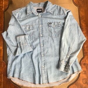 Wrangler Classic Blue Denim Shirt